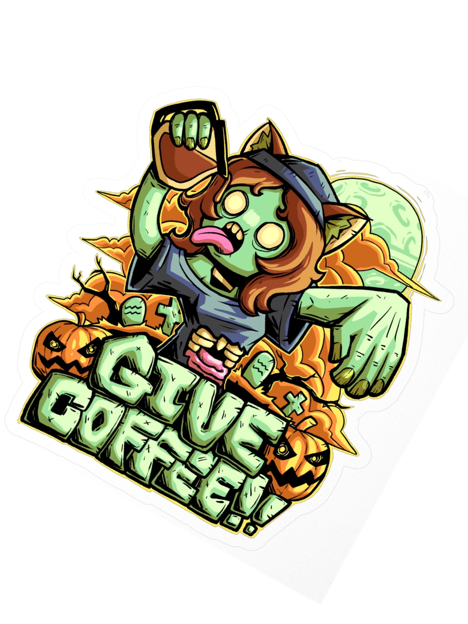GIVE COFFEE!!! [ Sticker ] product image (2)