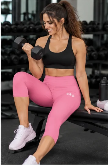 His House Womens Performance Crop Leggings - Pink by His House