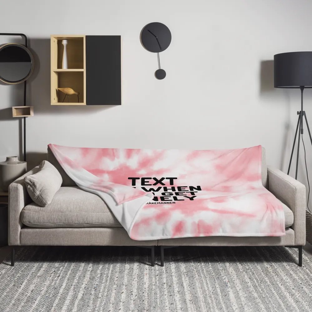 Throw Blanket 💕 Text me when you get lonely (153 × 203 cm) product image (11)