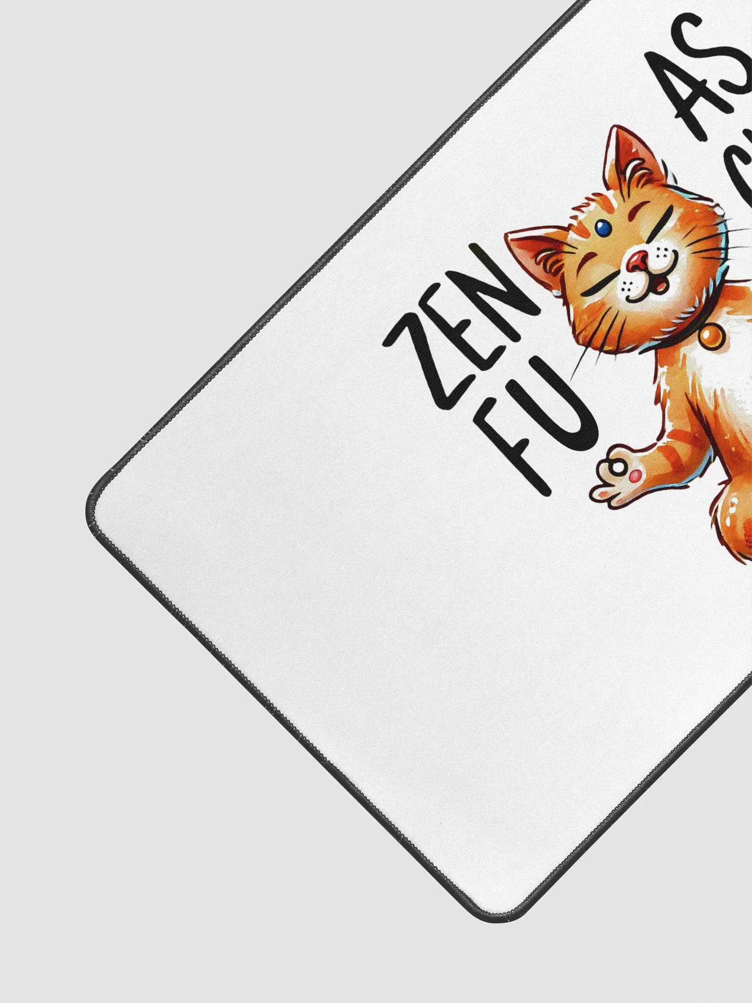 Zen Cat Meditation Desk Mat product image (2)