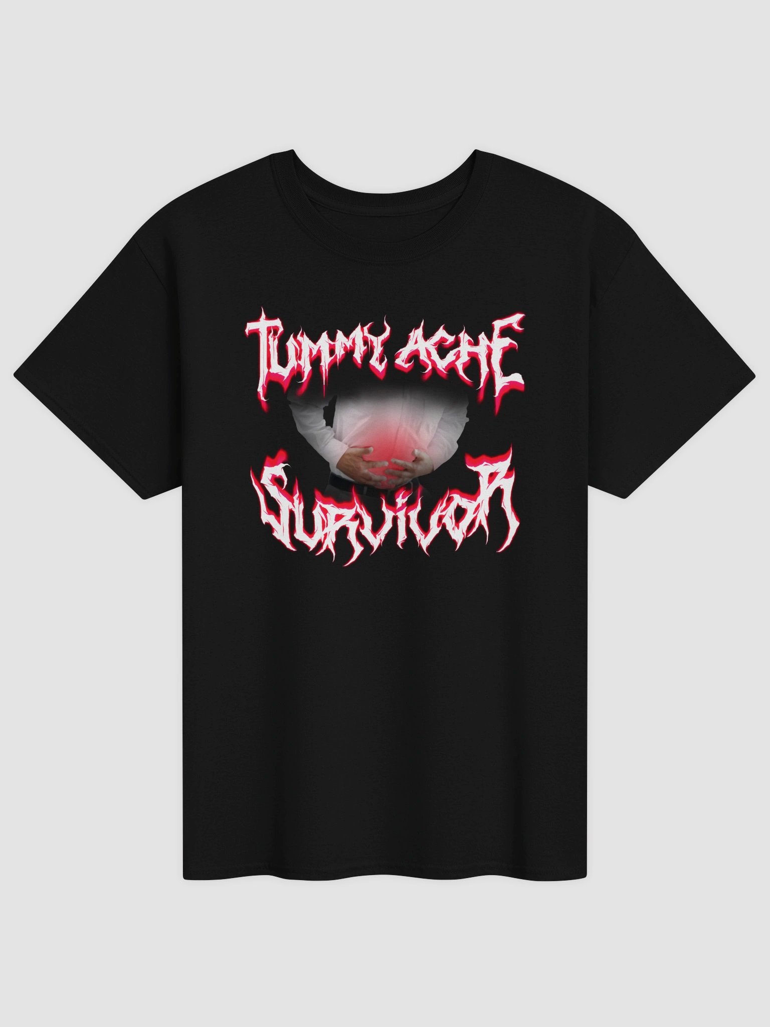 Tummy ache survivor metal T-shirt product image (2)