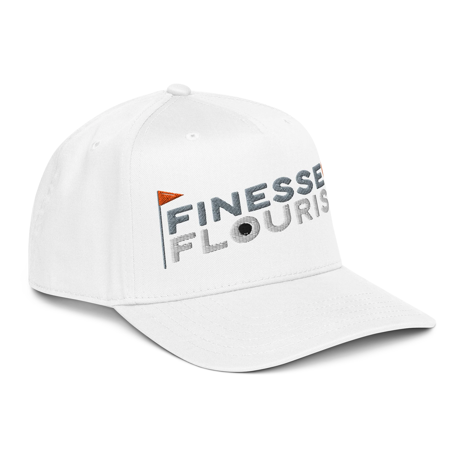 F&F Flag Mid-Profile Baseball Cap (WHT) product image (4)