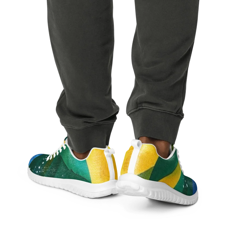 Abstract Diplomat Print - SVG - Caribbean Apples | Men's Athletic Shoes product image (2)
