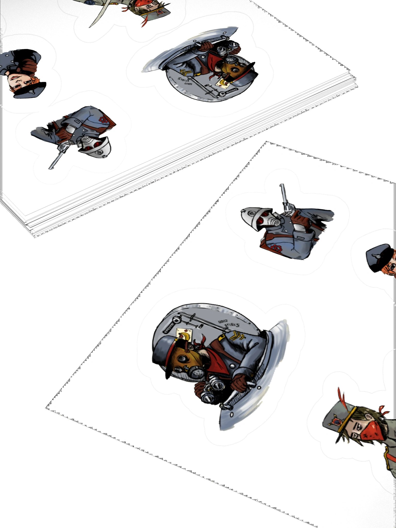 Warden regiment squad sticker pack product image (10)