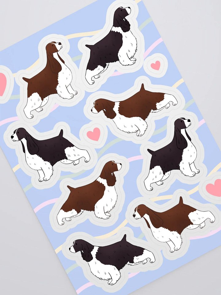 English Springer Spaniel Love - Kiss Cut Sticker Sheet product image (2)