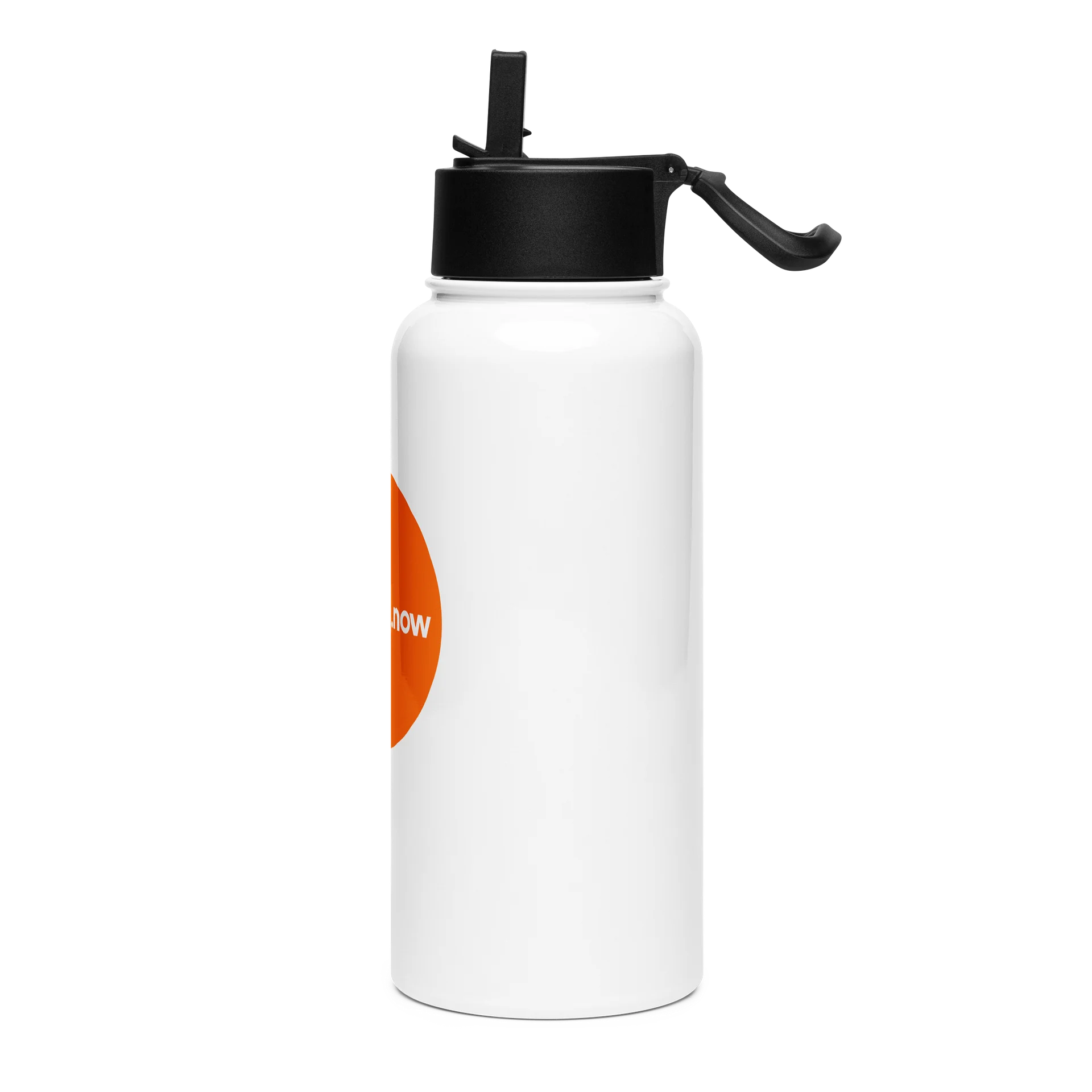informed.now Stainless Steel Water Bottle with Straw Lid (Orange) product image (3)