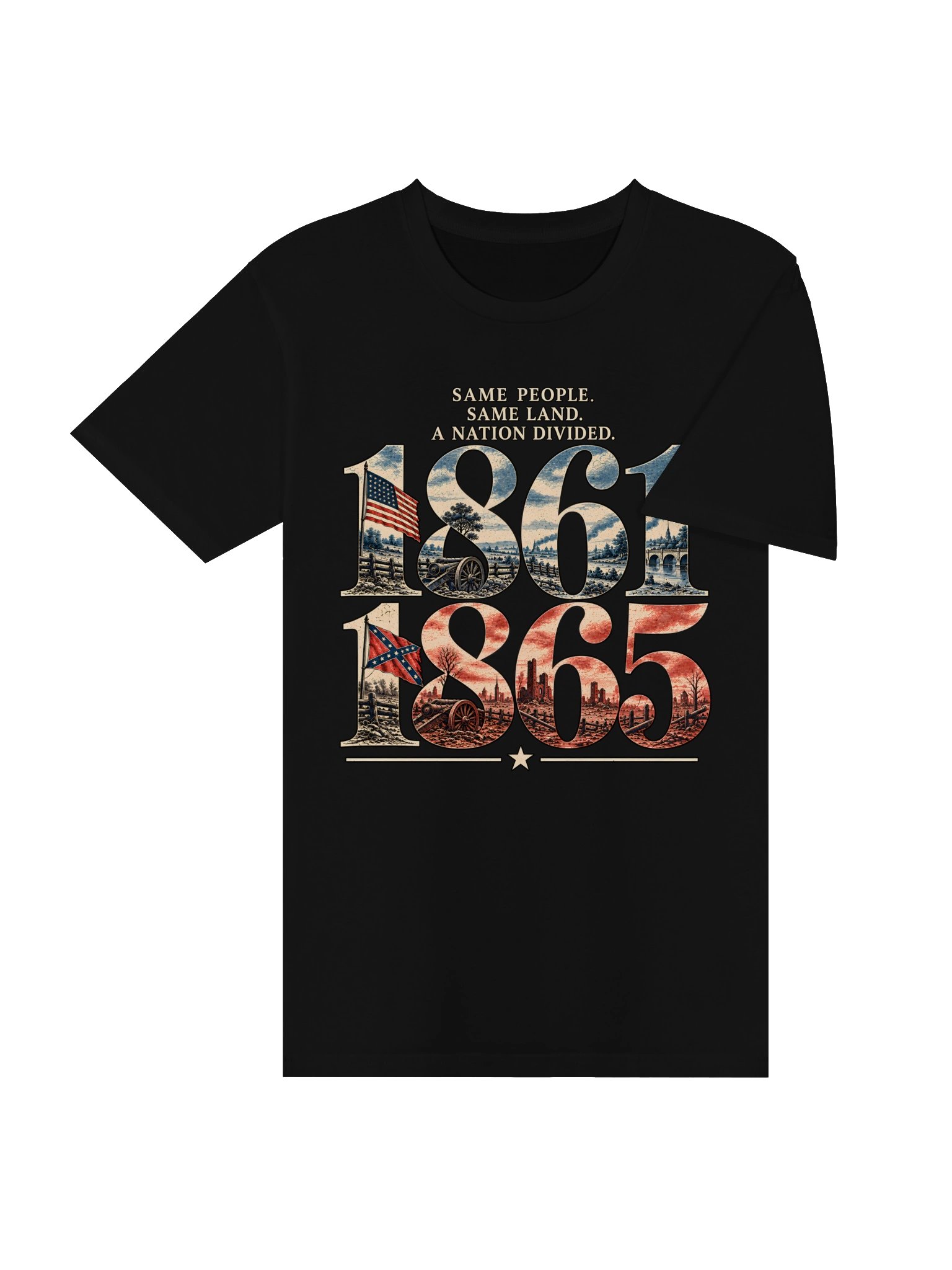 A Divided Nation Civil War T-Shirt product image (7)