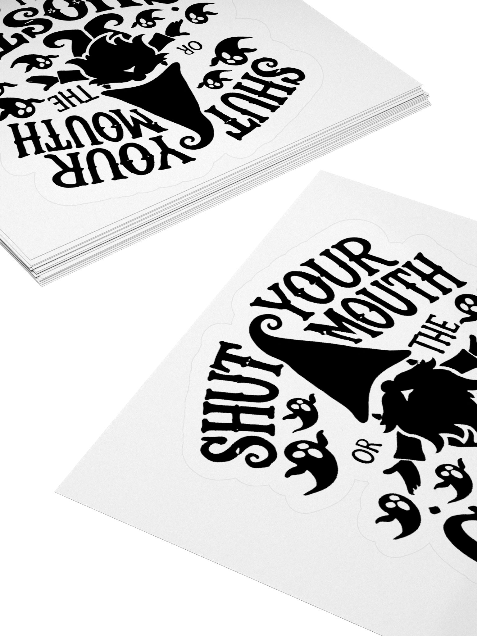 Shut Your Mouth Gnome Sticker product image (10)