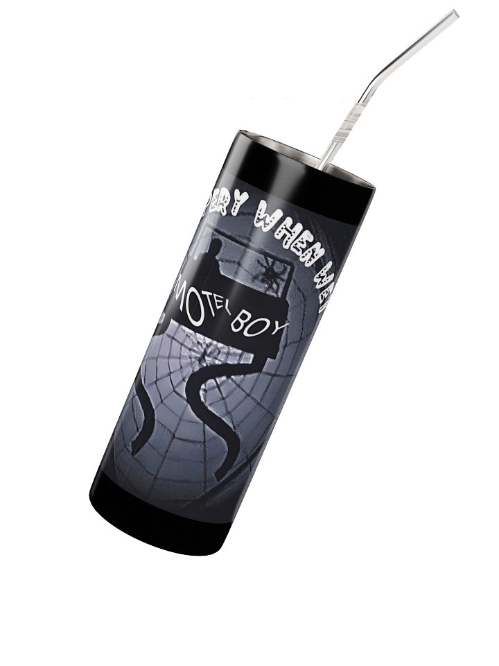 Slippery When Wet, Motel Boy Stainless Steel Tumbler product image (2)