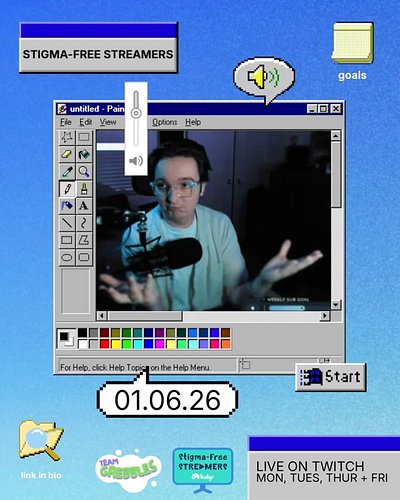 🩵 STIGMA-FREE STREAMERS 2026 🩵

Hi y’all! I am once again joining @stigmafreestreamers raising funds and awareness for @batyr...