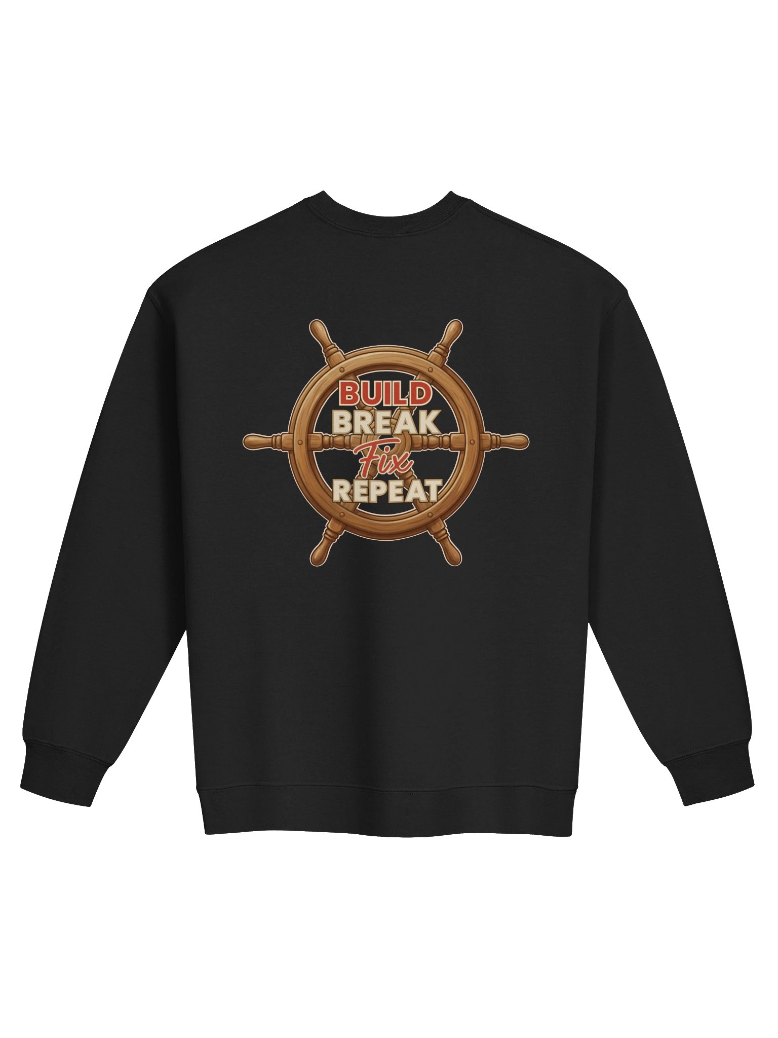 Sweatshirt – Build. Break. Fix. Repeat. product image (5)