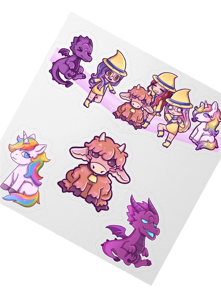 Tux2, MissieB12, and Mama_MJ Ooops! Collab Sticker Sheet product image (2)
