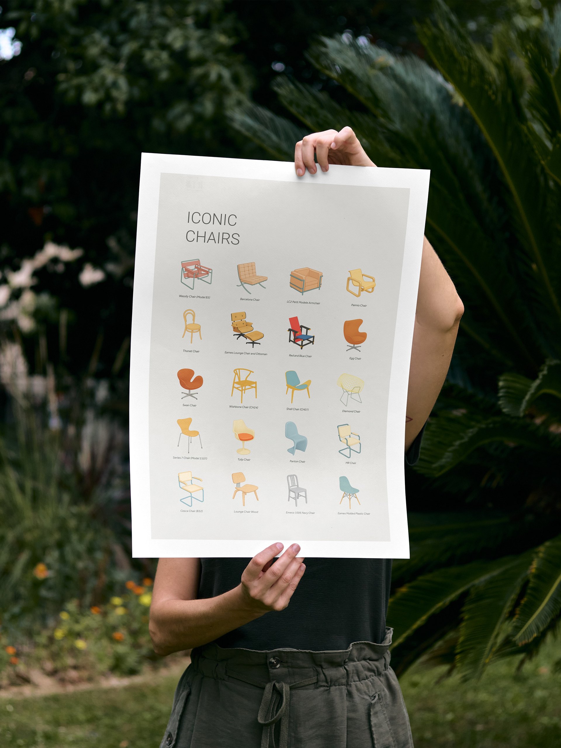 Iconic Chairs Poster product image (1)