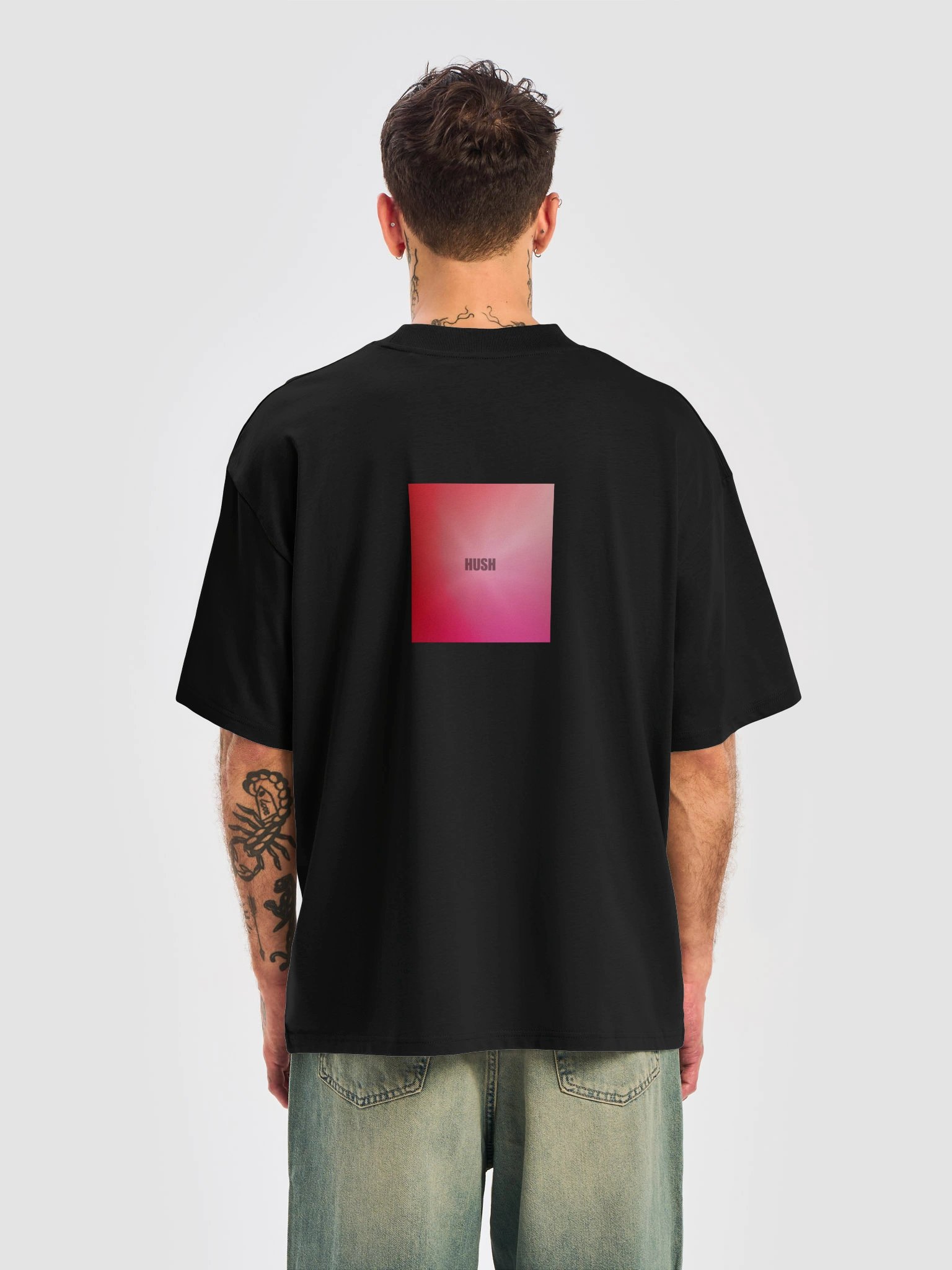 HUSH T SHIRT WHITE LOGO product image (6)