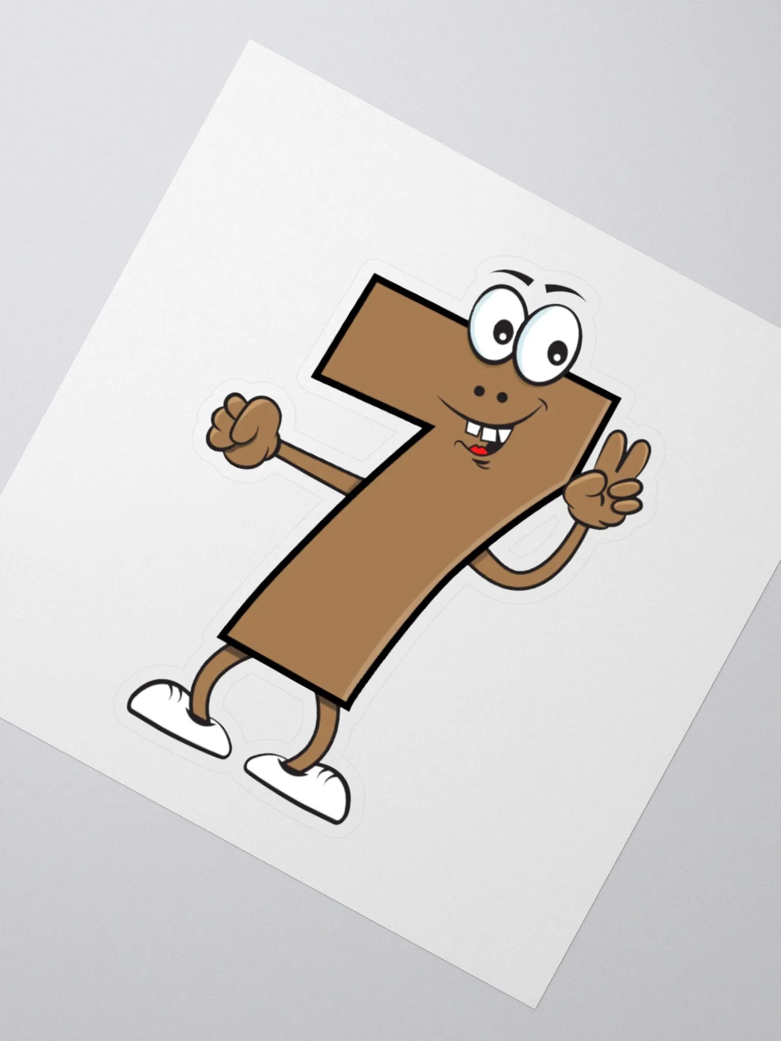 NUMBER 7 THUMBS-UP STICKER product image (4)