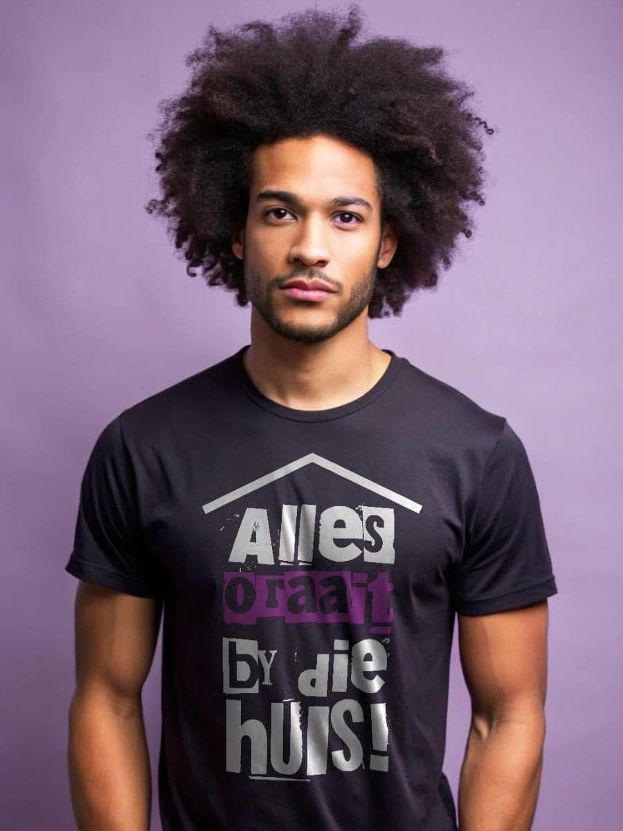Afrikaans Pride T-Shirt: 'Alles Oraait by die Huis!' - South African Heritage Tee product image (2)