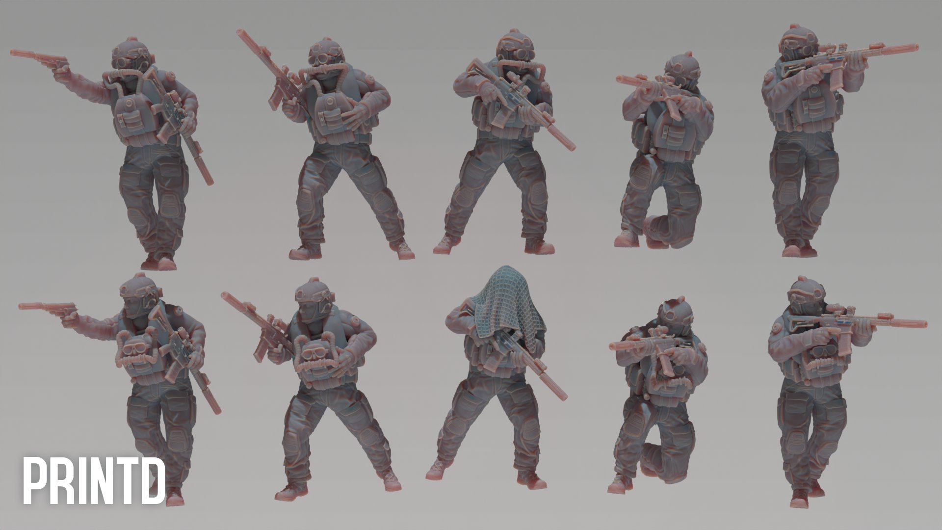 United Navy Seals - Modern Warfare Wargame Hobby Resin Scale Models product image (2)