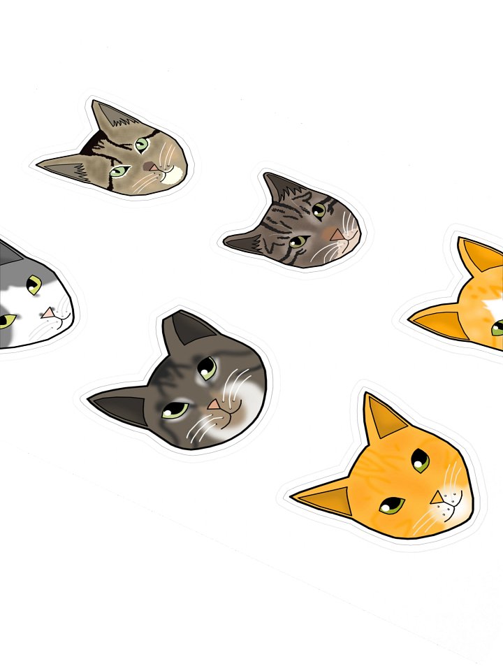 Whiskered Whimsy Sticker Ensemble 2 product image (2)