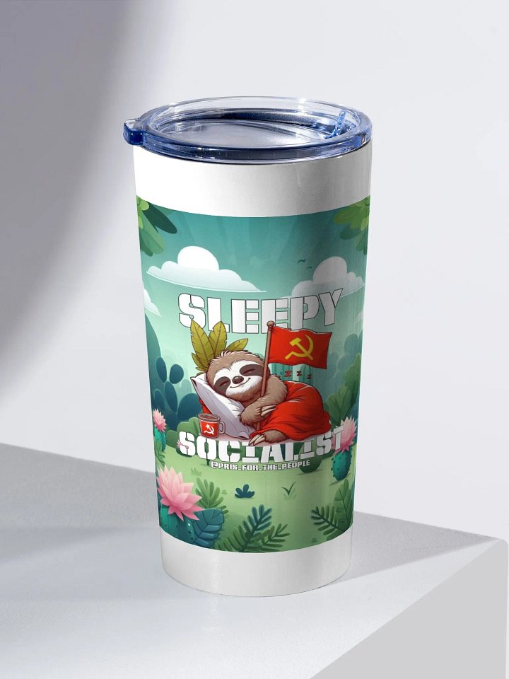 Sleepy Socialist 20 oz Stainless Steel Tumbler product image (2)
