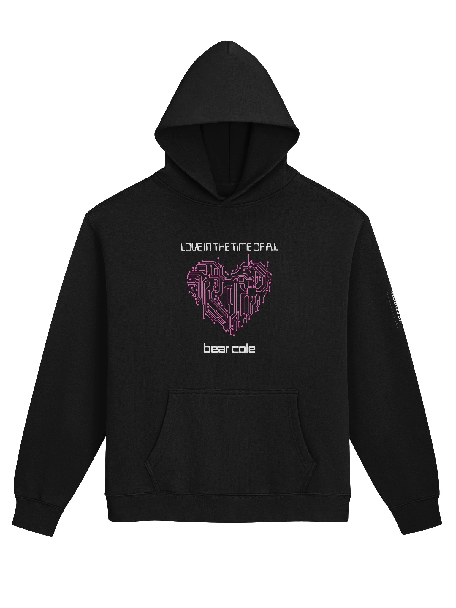Bear Cole Love in the Time of A.I. Heart Unisex Hoodie product image (1)