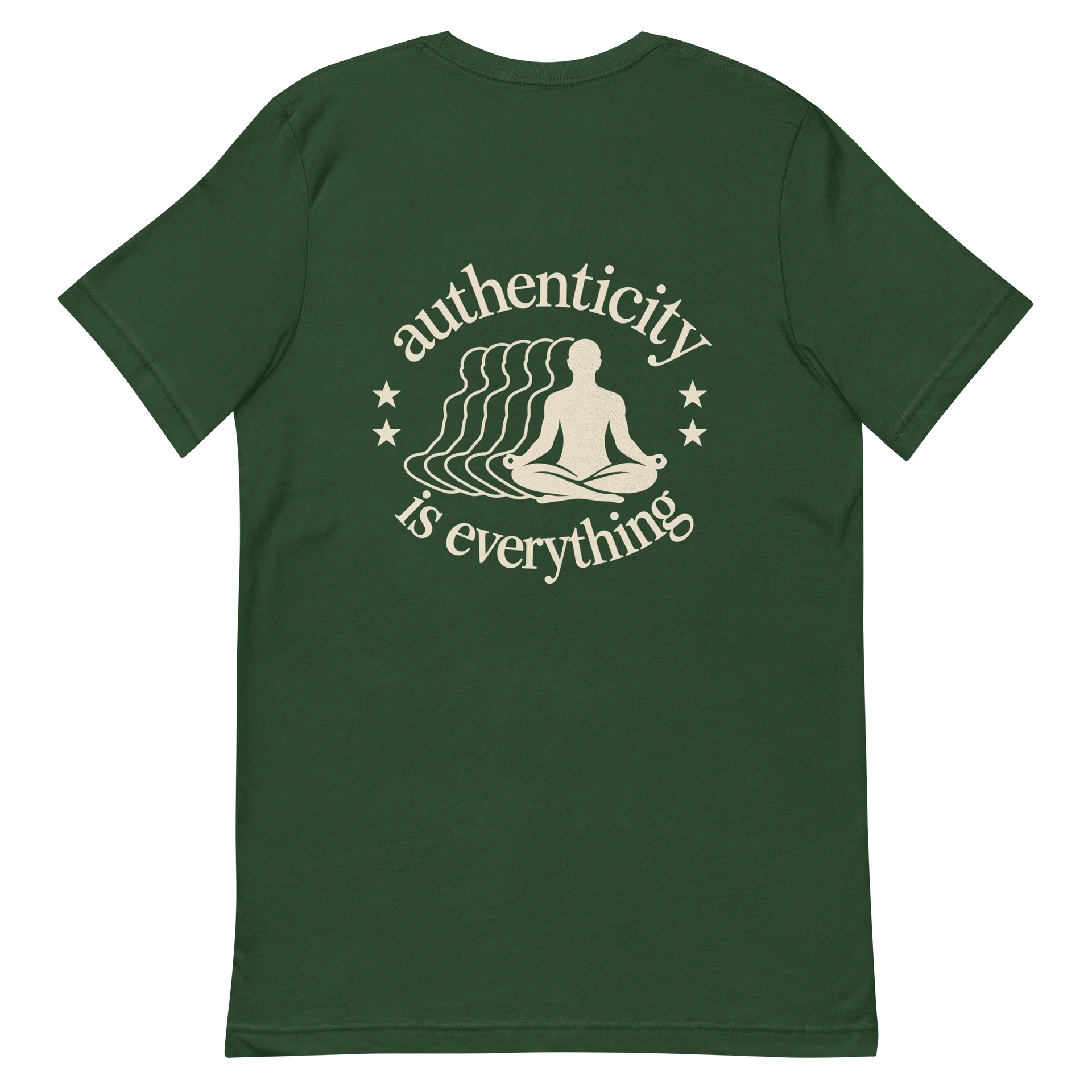 Authenticity Meditstion logo tshirt product image (6)