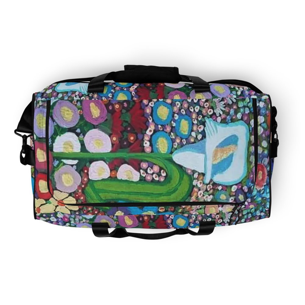 Whimsical flower Duffle Bag product image (6)