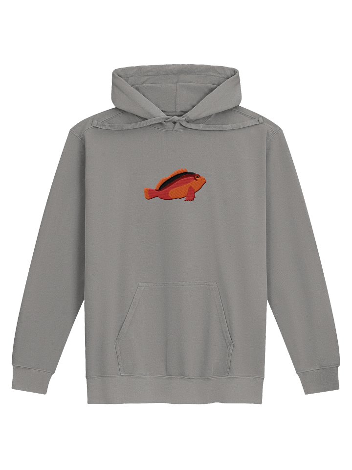 Flame Hawkfish Embroidered Hoodie | Saltwater Reef Aquarium Fish & Ocean Lover Apparel product image (13)