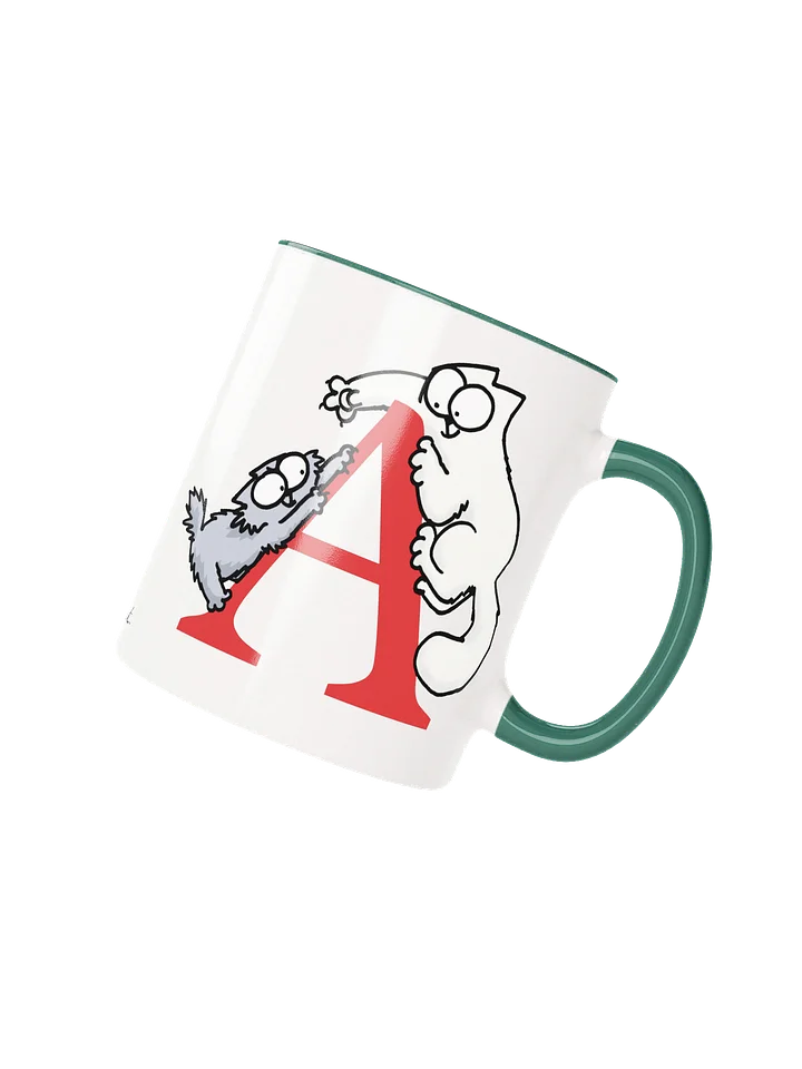 Cat Monogram Mug - A product image (1)