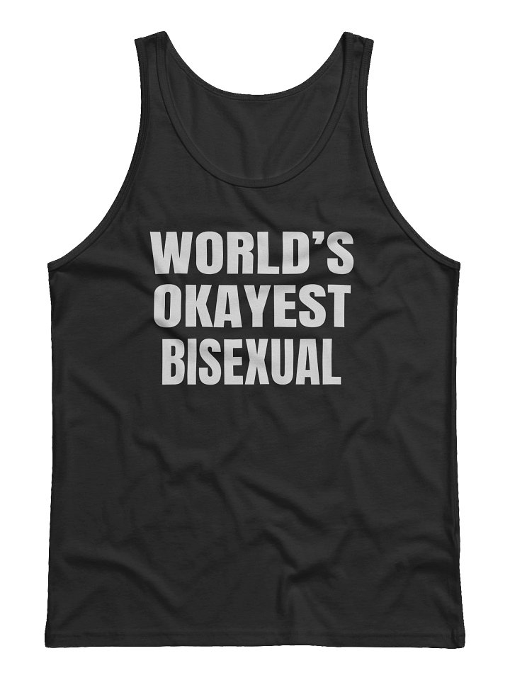 World's Okayest Bisexual Gym Tank product image (1)