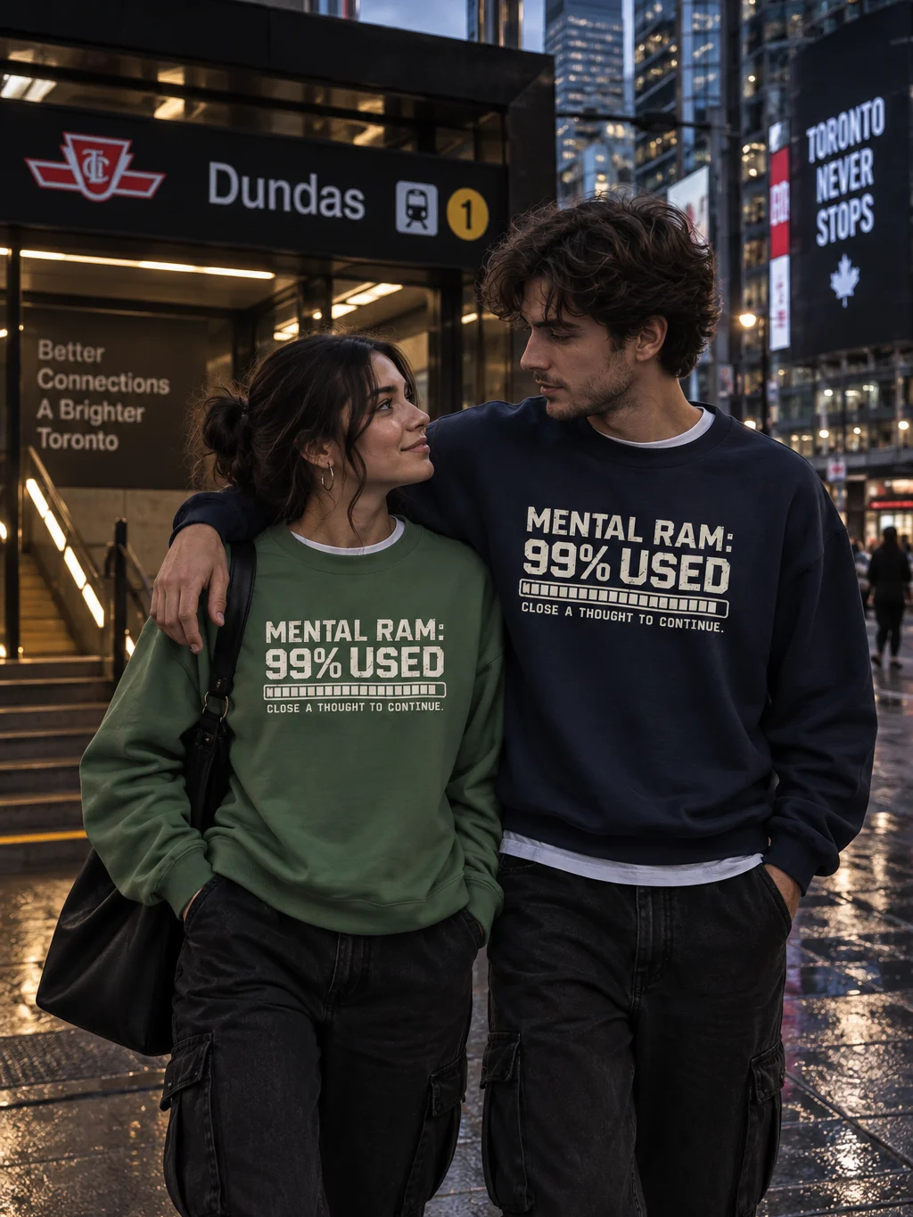 ADHD Neurodivergent Sweatshirt | Mental RAM 99% Used | Cotton Heritage Sweatshirt product image (20)