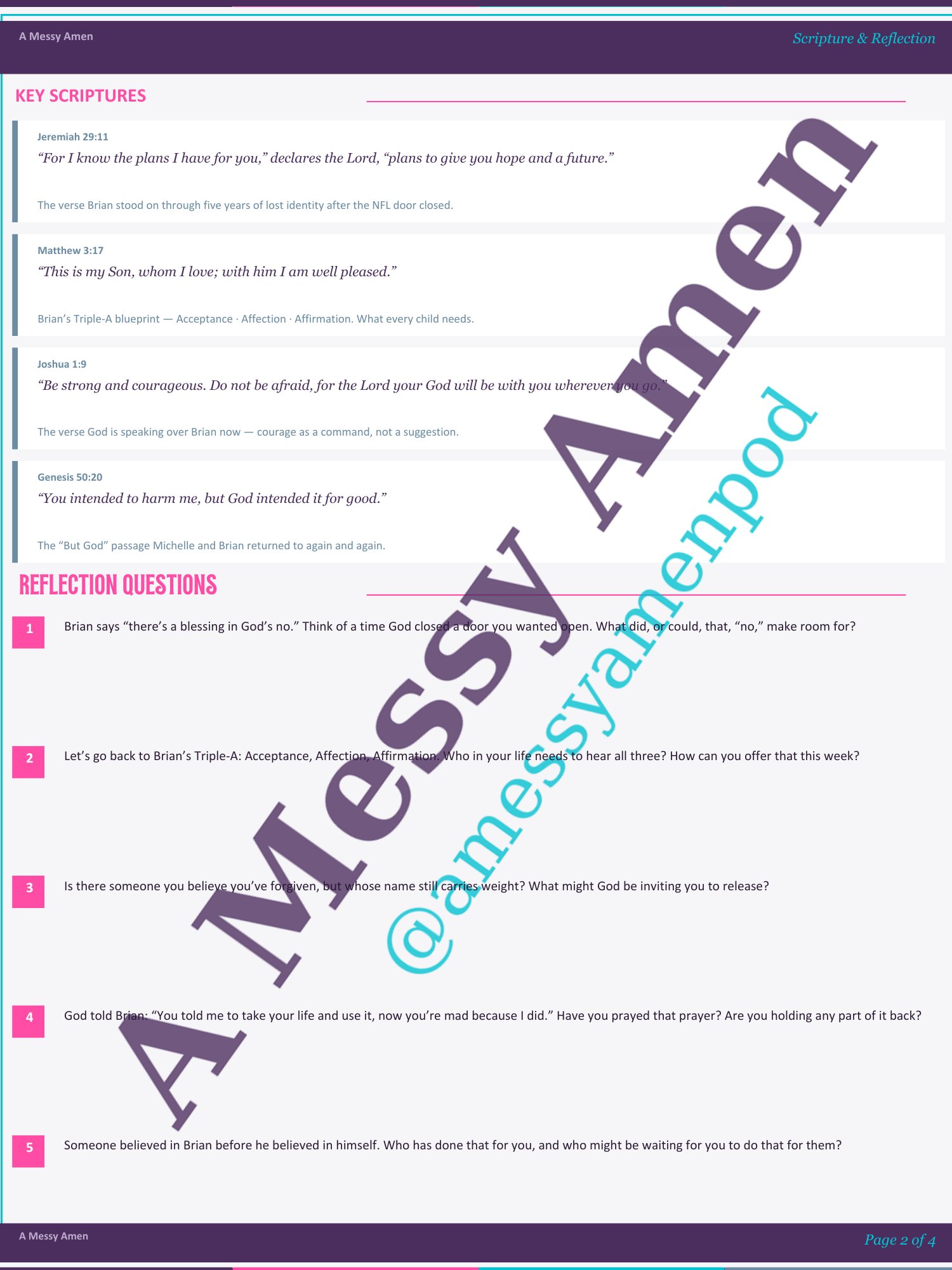 Pain Into Purpose - A Messy Amen Episode 5 Devotional Companion product image (3)