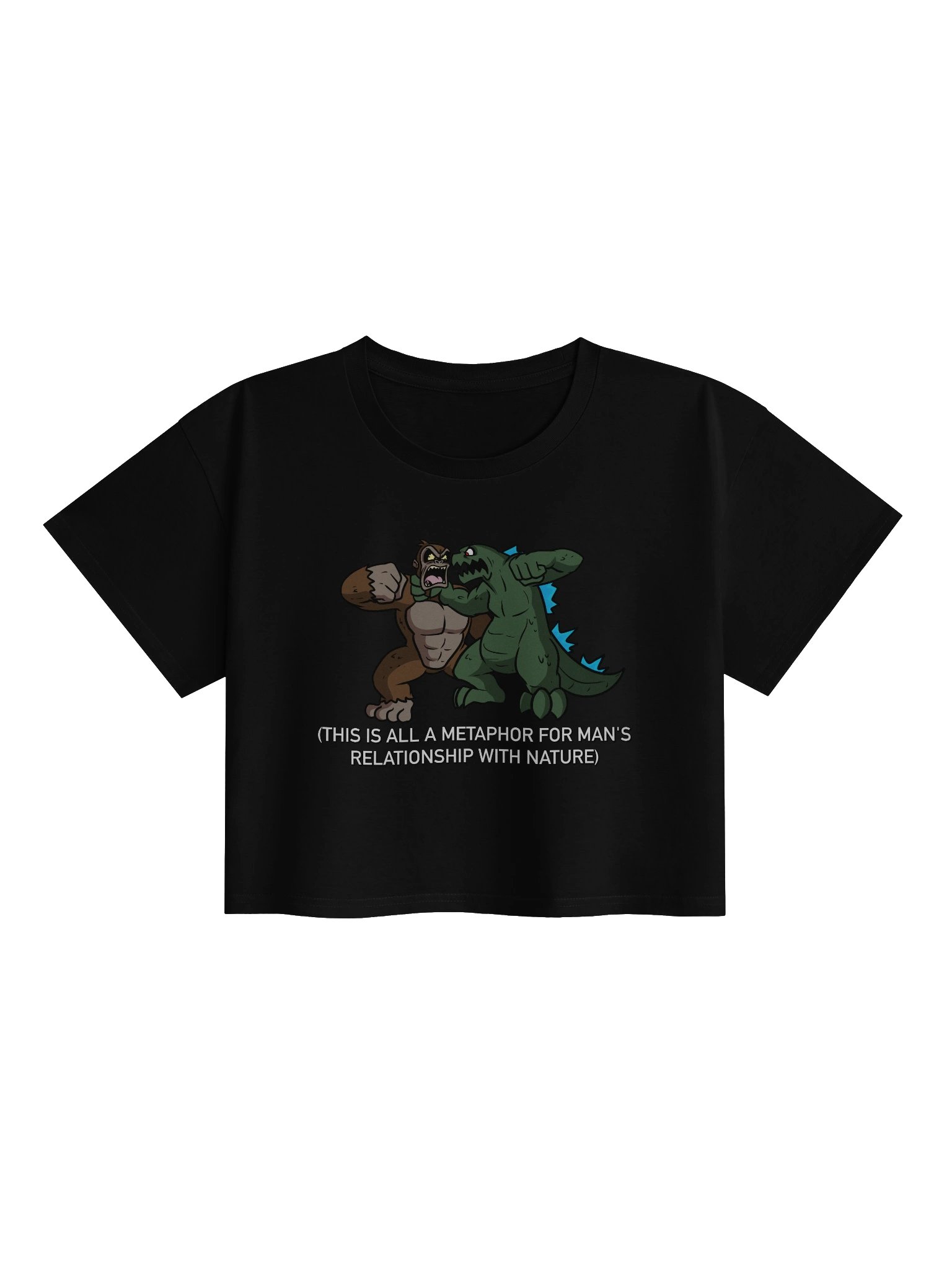 Metaphor for Man's Relationship with Nature Crop Top product image (2)