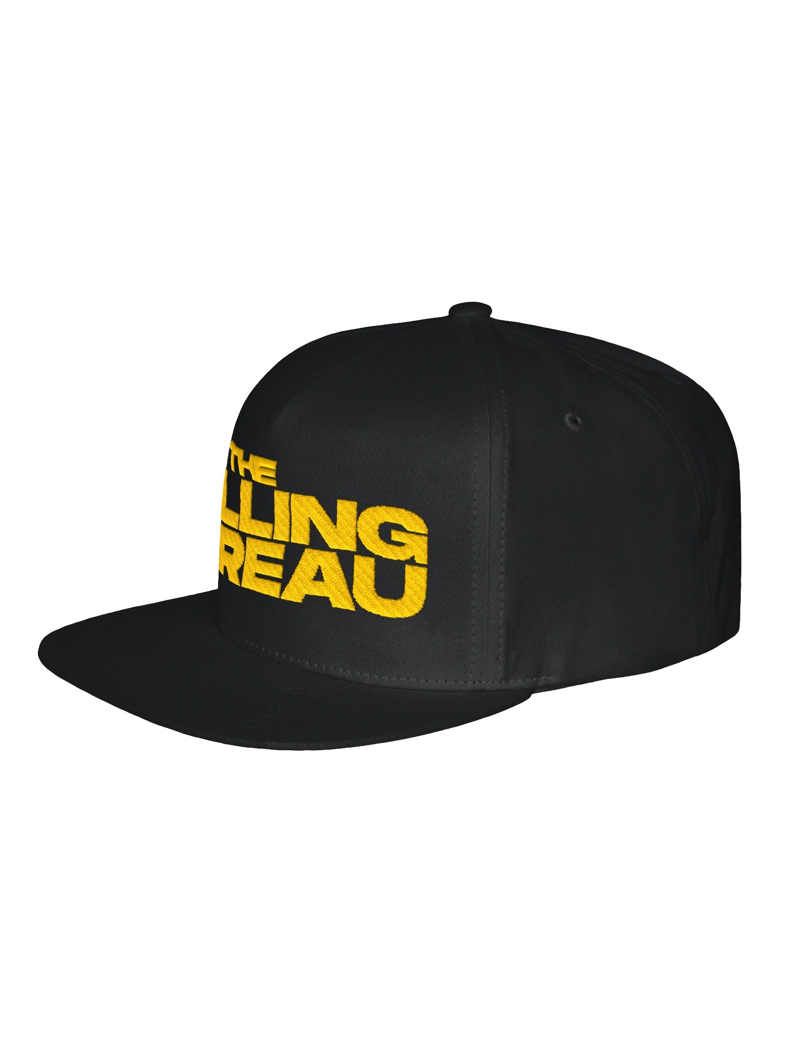 THE WILLING BUREAU Gold Bold Font Flat Snapback Hat product image (2)