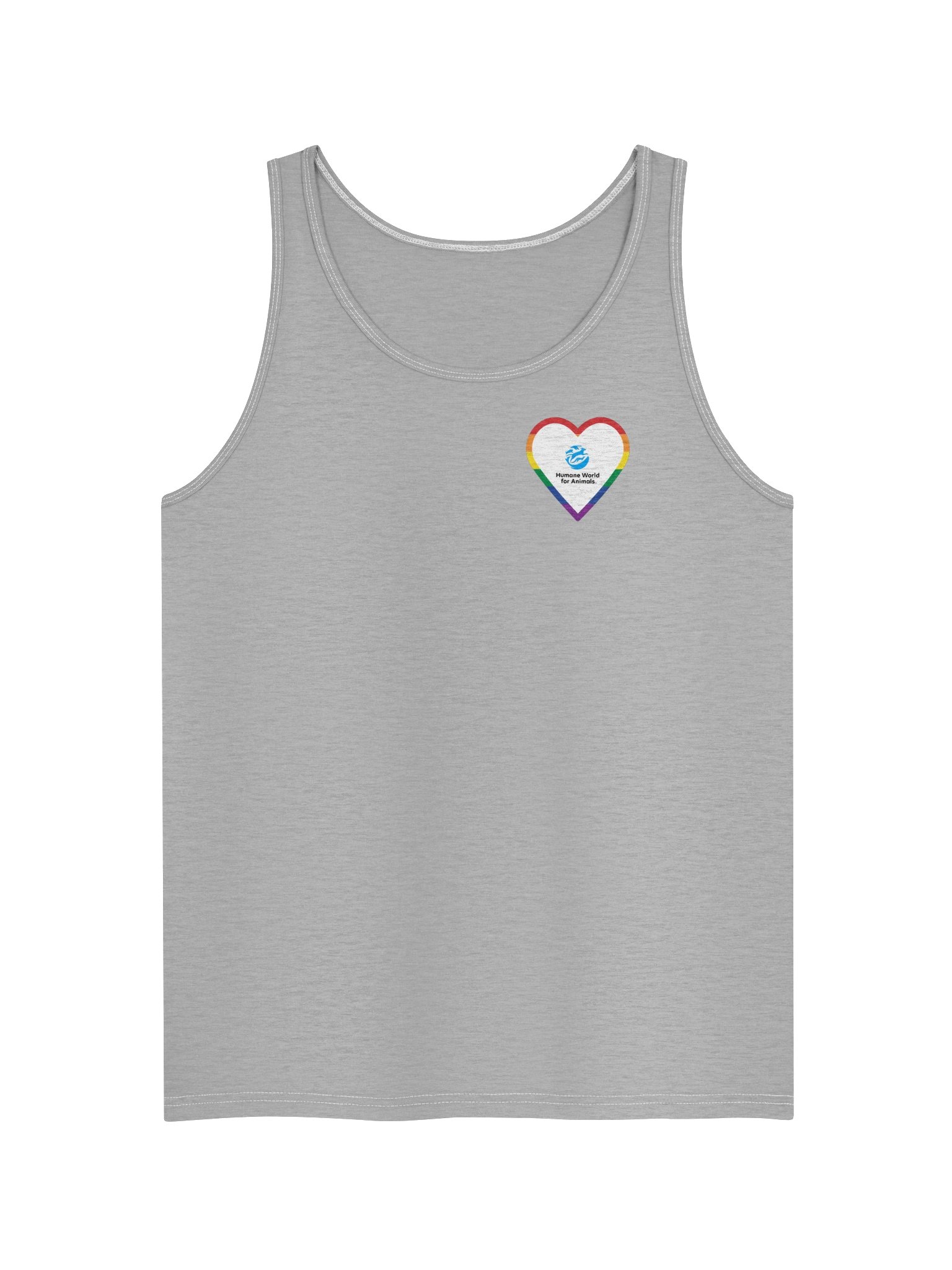 Rainbow heart logo - Tank top product image (3)