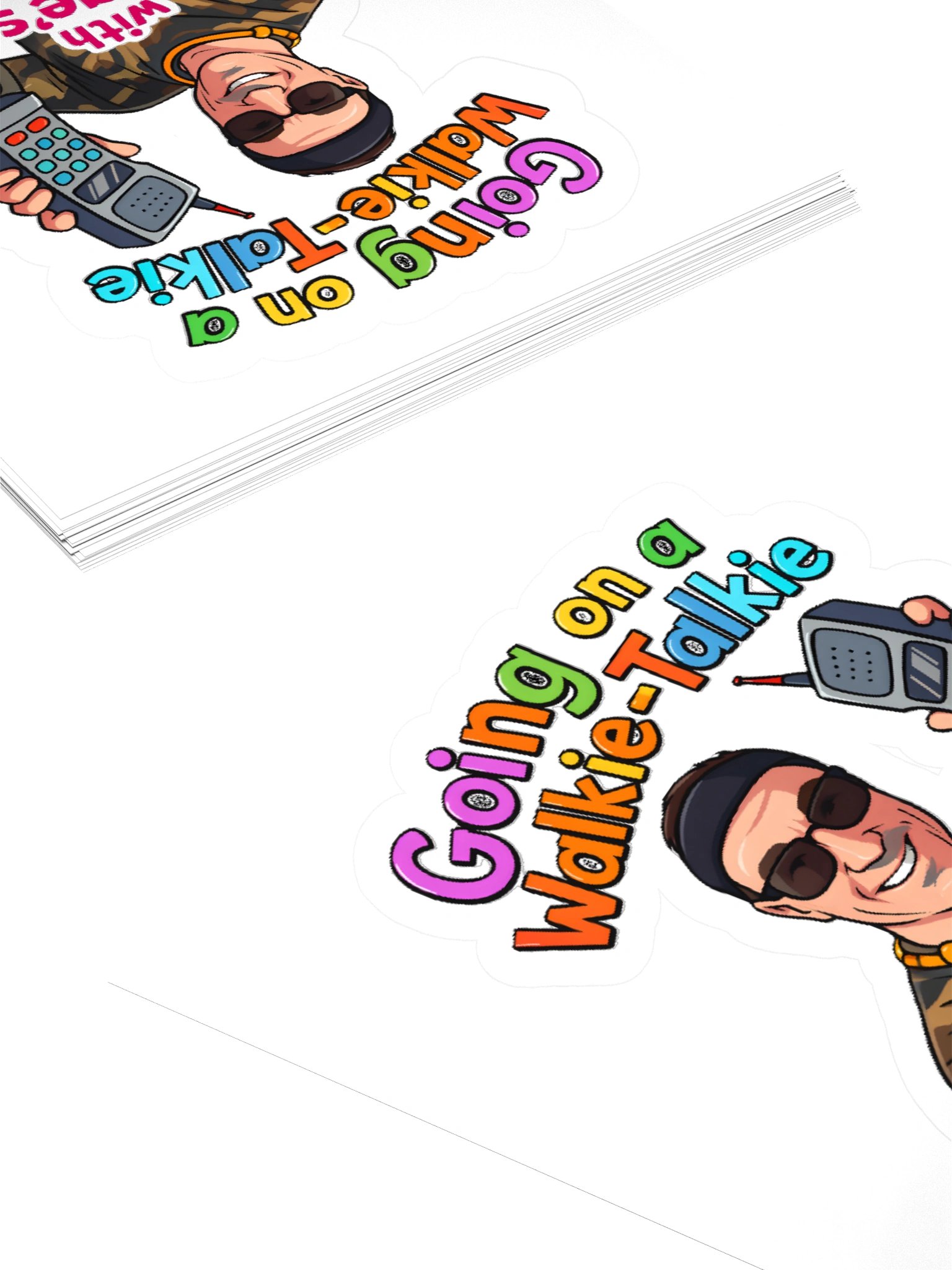 The Official "Walkie-Talkie" Cartoon Sticker (Kiss-Cut) product image (4)