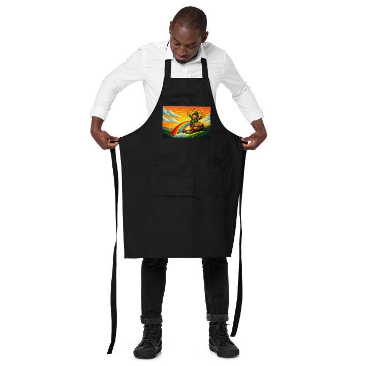 Lucky L3pr3chaun Apron (Blue Logo) product image (2)