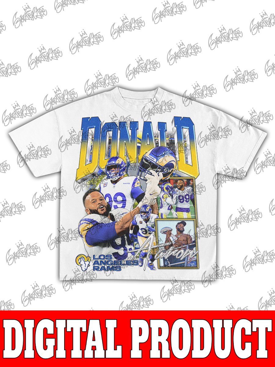 Aaron Donald "The Terminator" LA Rams Defensive Tackle Vintage Bootleg Graphic product image (2)