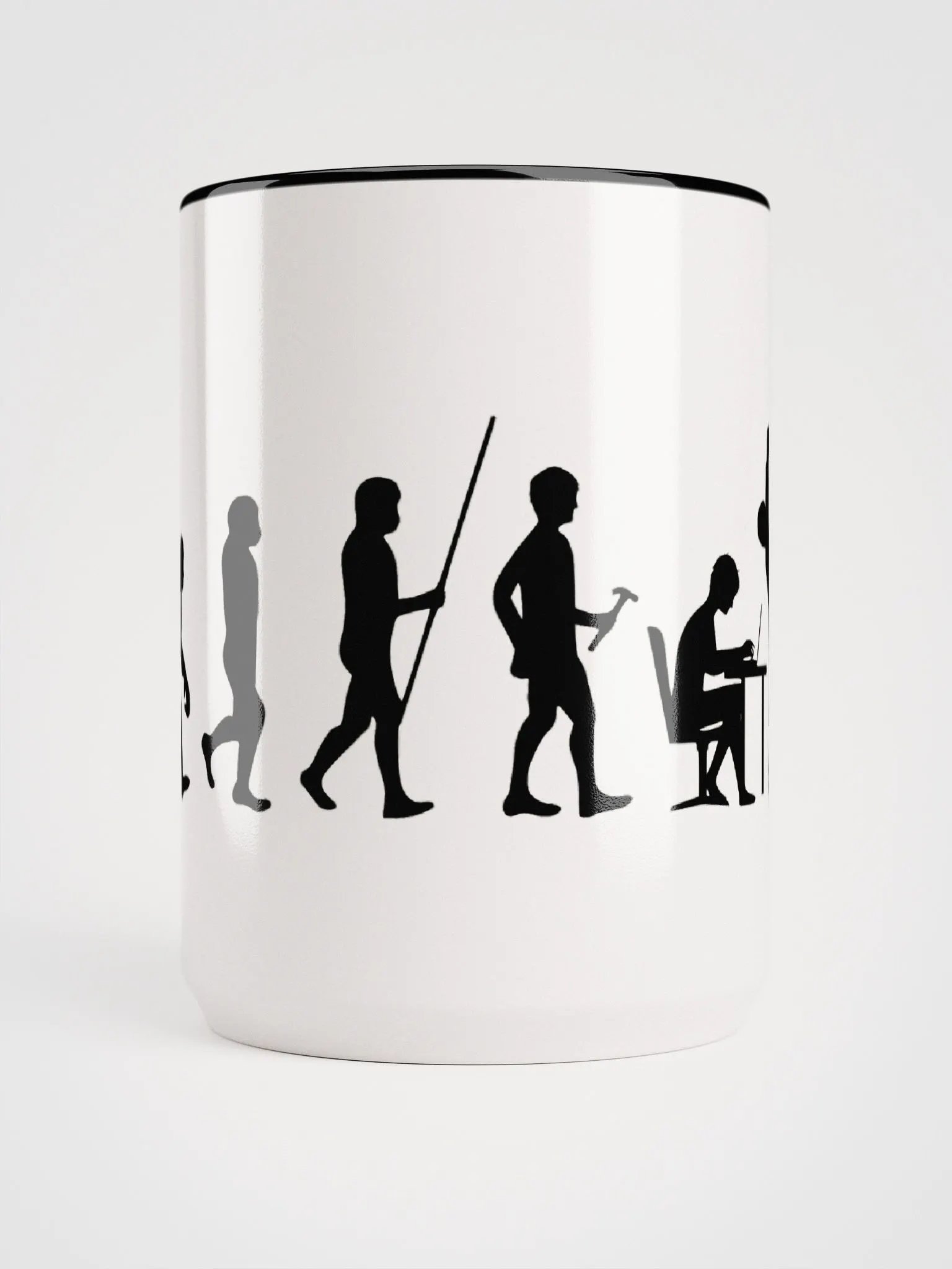 Devolution of Man, 15 oz Accent Ceramic Mug product image (5)