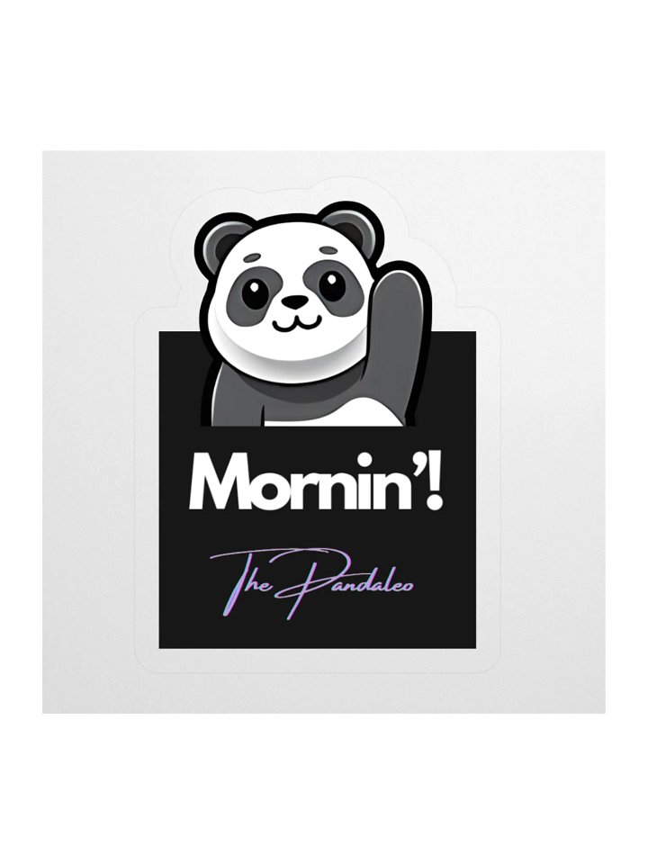 The Mornin' Panda Kiss Cut Stickers product image (1)