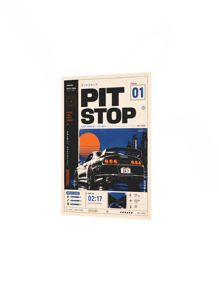PIT STOP Series Matte Poster no. 01 product image (5)