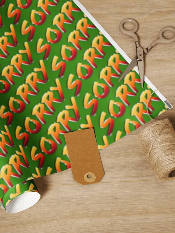 SORRY WRAPPING PAPER product image (1)