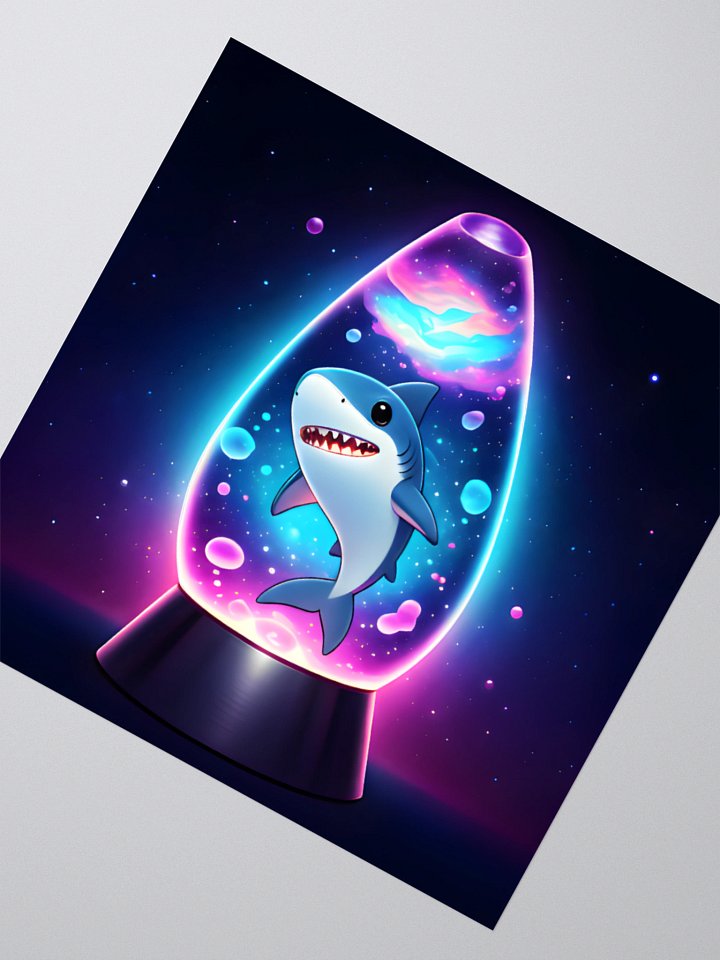 Shark Lava Lamp Kiss Cut Stickers product image (4)