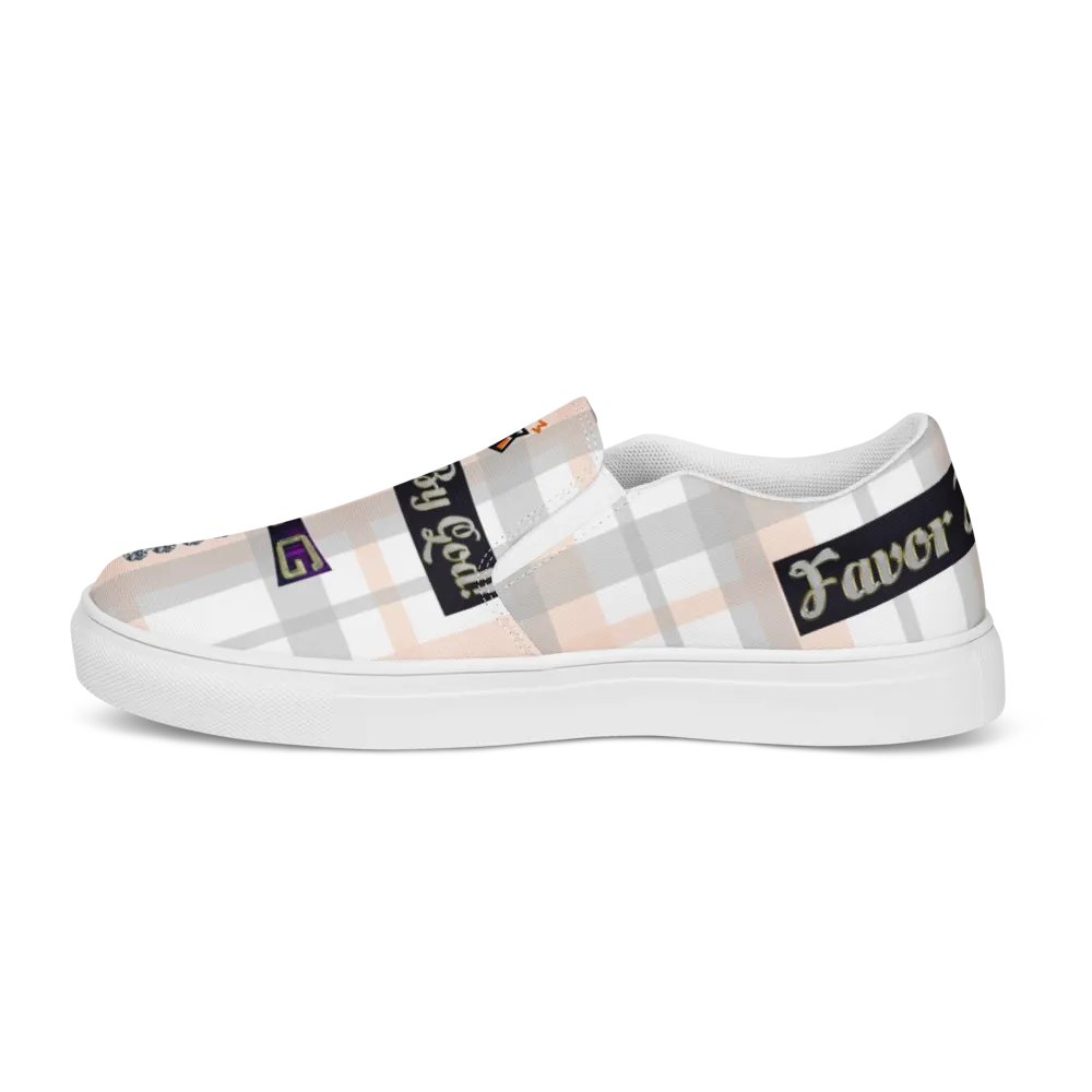 BBG Pink Plaid Women's Slip On product image (11)