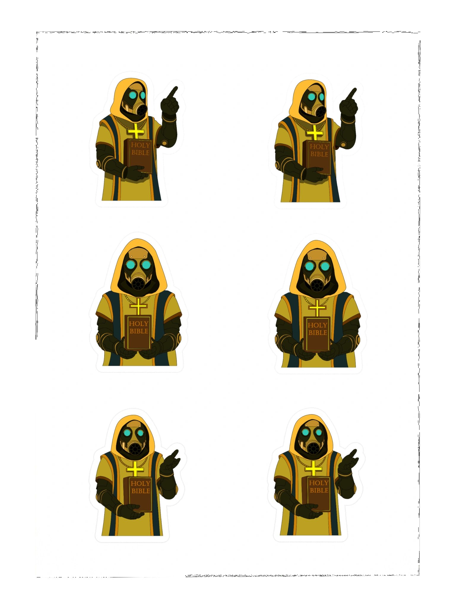 Snas Poses Sticker Sheet - Collection One product image (3)