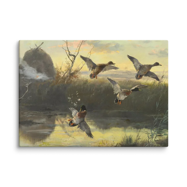 Antique Duck Shooting Canvas Print product image (2)