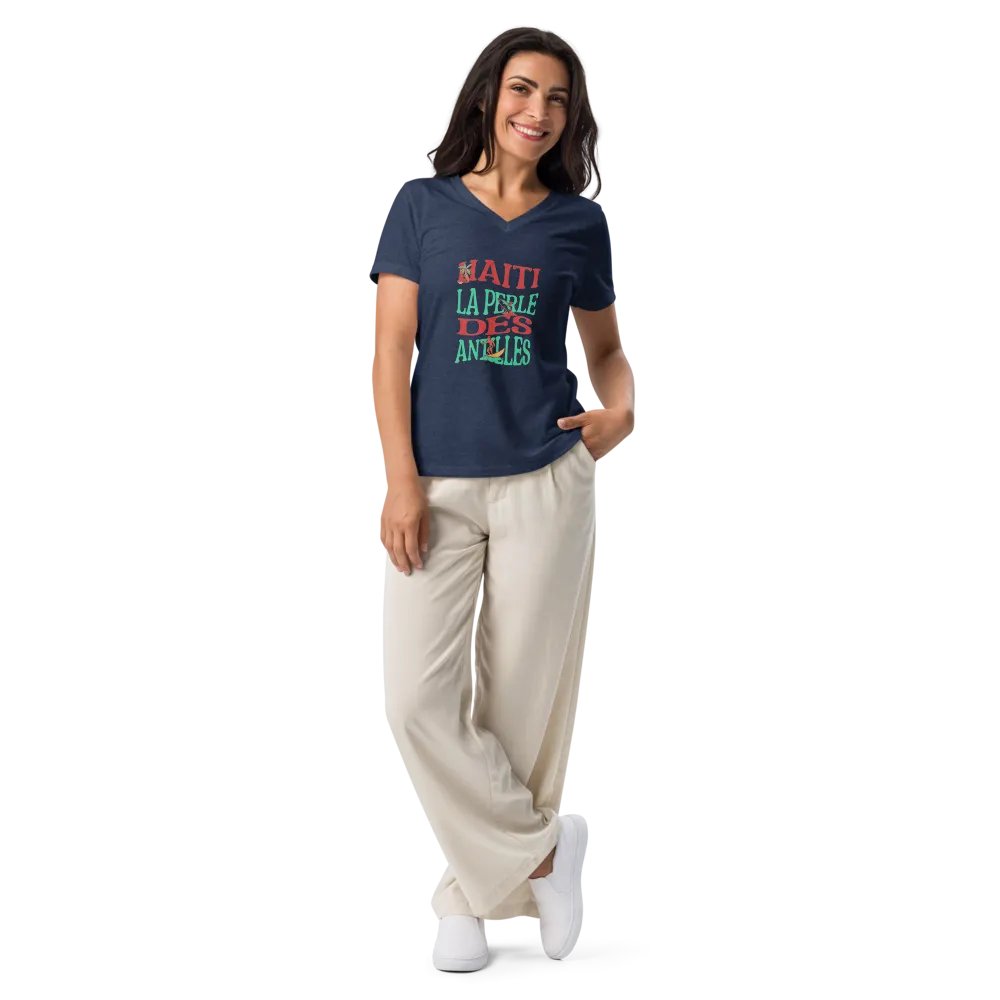 La Perle des Antilles Women Relaxed V-Neck Tee product image (22)