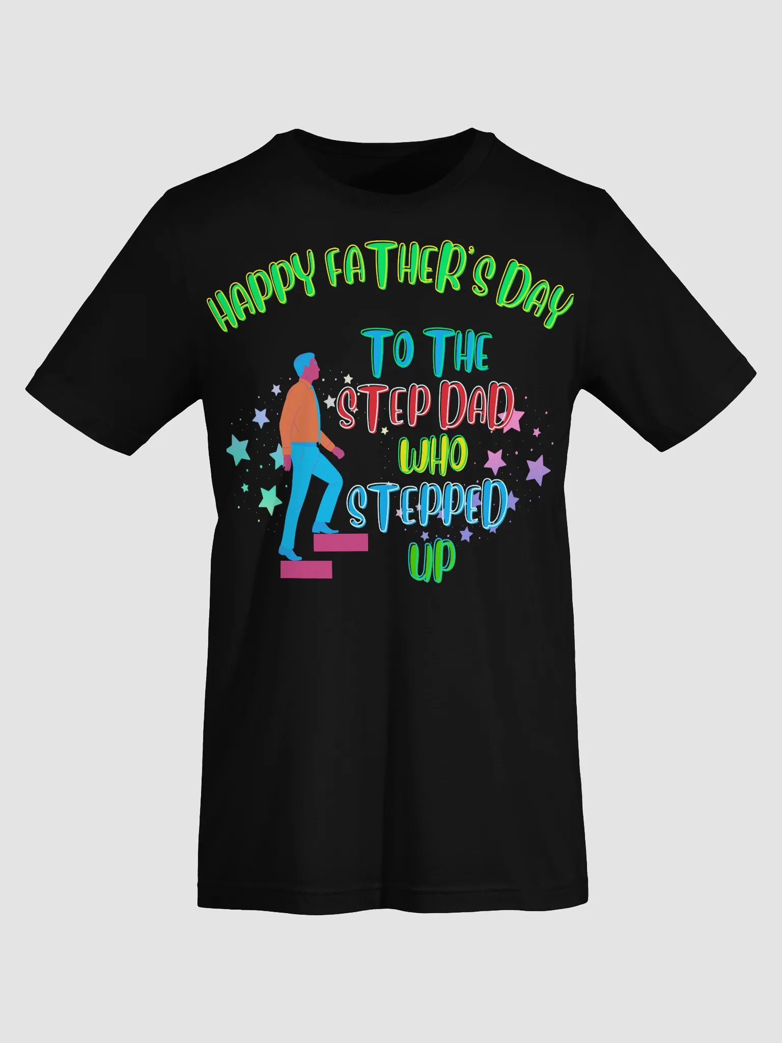 Step Up Stepdad Father's Day Tee product image (54)