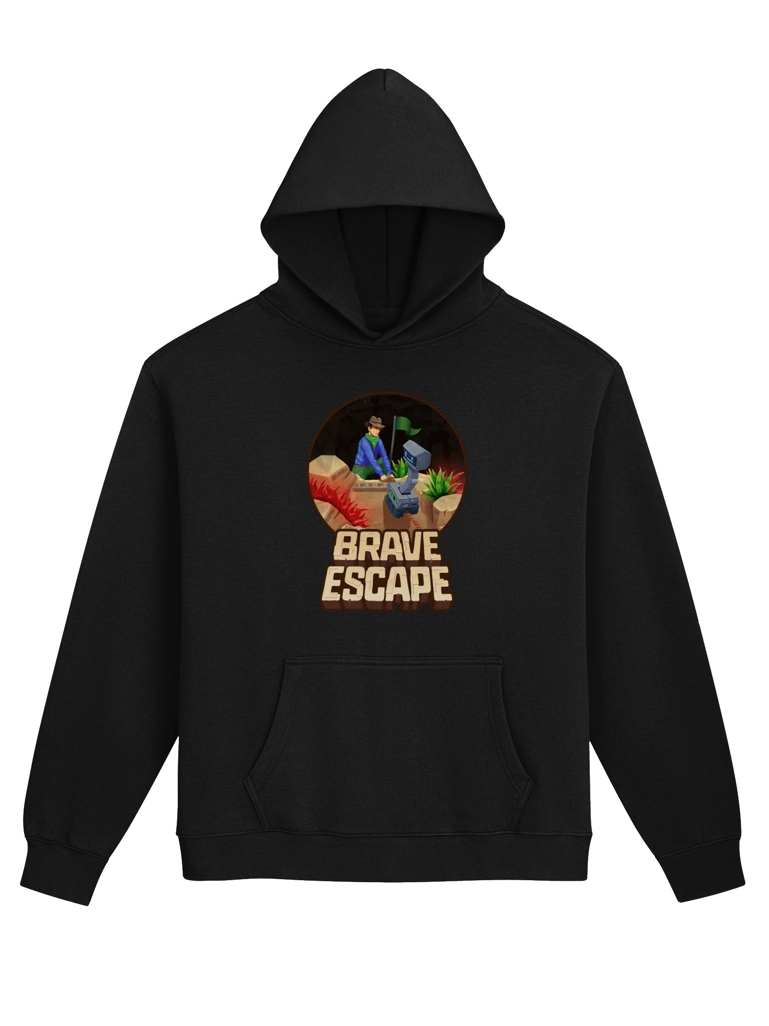 Brave Escape Oversized Hoodie Graphic product image (1)
