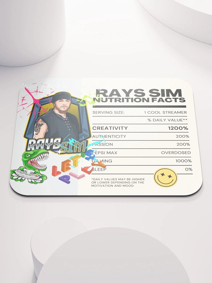 RAY'S SIM NUTRITION FACTS Mouse Pad product image (1)
