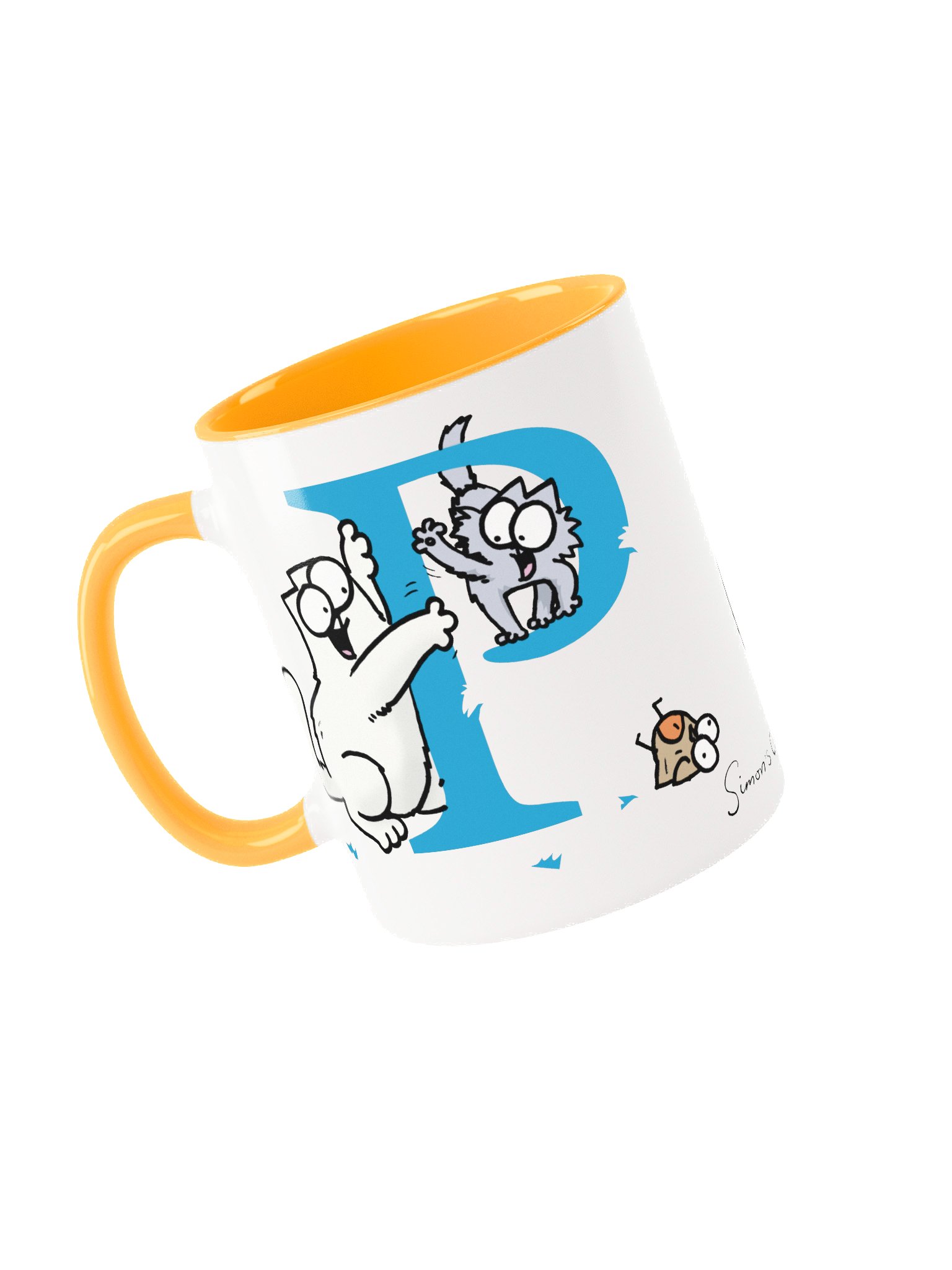 Cat Monogram Mug - P product image (3)